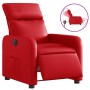 Sillón reclinable eléctrico de cuero sintético rojo en Sillones | Comprar online en Foru.es
