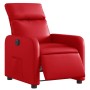 Sillón reclinable eléctrico de cuero sintético rojo en Sillones | Comprar online en Foru.es