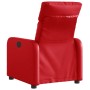 Sillón reclinable eléctrico de cuero sintético rojo en Sillones | Comprar online en Foru.es