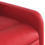 Sillón reclinable eléctrico de cuero sintético rojo en Sillones | Comprar online en Foru.es