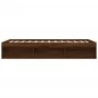 Estructura de cama roble marrón 160x200 cm de vidaXL, Camas y somieres - Ref: Foro24-3203879, Precio: 222,02 €, Descuento: %