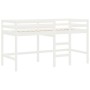 Cama alta de niños escalera madera maciza pino blanco 80x200 cm de vidaXL, Camas y somieres - Ref: Foro24-835887, Precio: 143...