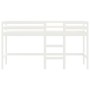 Cama alta de niños escalera madera maciza pino blanco 80x200 cm de vidaXL, Camas y somieres - Ref: Foro24-835887, Precio: 143...