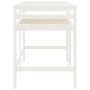 Cama alta de niños escalera madera maciza pino blanco 80x200 cm de vidaXL, Camas y somieres - Ref: Foro24-835887, Precio: 143...