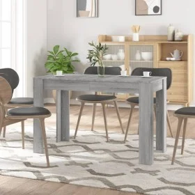 Gray Sonoma engineered wood dining table 120x60x76 cm by vidaXL, Kitchen and dining tables - Ref: Foro24-838190, Price: 72,99...