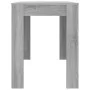 Gray Sonoma engineered wood dining table 120x60x76 cm by vidaXL, Kitchen and dining tables - Ref: Foro24-838190, Price: 72,99...
