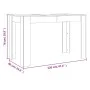 Gray Sonoma engineered wood dining table 120x60x76 cm by vidaXL, Kitchen and dining tables - Ref: Foro24-838190, Price: 72,99...