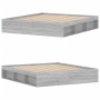 Estructura de cama gris Sonoma 180x200 cm de vidaXL, Camas y somieres - Ref: Foro24-3203885, Precio: 159,59 €, Descuento: %