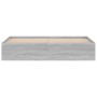 Estructura de cama gris Sonoma 180x200 cm de vidaXL, Camas y somieres - Ref: Foro24-3203885, Precio: 159,59 €, Descuento: %