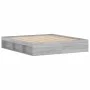 Estructura de cama gris Sonoma 180x200 cm de vidaXL, Camas y somieres - Ref: Foro24-3203885, Precio: 157,68 €, Descuento: %