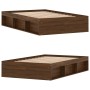 Estructura de cama marrón roble 120x190 cm de vidaXL, Camas y somieres - Ref: Foro24-3203900, Precio: 195,60 €, Descuento: %