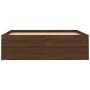 Estructura de cama marrón roble 120x190 cm de vidaXL, Camas y somieres - Ref: Foro24-3203900, Precio: 195,60 €, Descuento: %