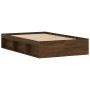 Estructura de cama marrón roble 120x190 cm de vidaXL, Camas y somieres - Ref: Foro24-3203900, Precio: 195,60 €, Descuento: %