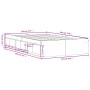 Estructura de cama marrón roble 120x190 cm de vidaXL, Camas y somieres - Ref: Foro24-3203900, Precio: 195,60 €, Descuento: %