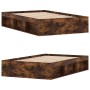 Estructura de cama roble ahumado 120x190 cm de vidaXL, Camas y somieres - Ref: Foro24-3203898, Precio: 148,07 €, Descuento: %