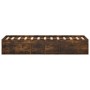 Estructura de cama roble ahumado 120x190 cm de vidaXL, Camas y somieres - Ref: Foro24-3203898, Precio: 148,07 €, Descuento: %