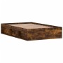 Estructura de cama roble ahumado 120x190 cm de vidaXL, Camas y somieres - Ref: Foro24-3203898, Precio: 148,07 €, Descuento: %