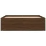 Estructura de cama roble marrón 120x200 cm de vidaXL, Camas y somieres - Ref: Foro24-3203858, Precio: 173,95 €, Descuento: %