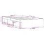 Estructura de cama roble marrón 120x200 cm de vidaXL, Camas y somieres - Ref: Foro24-3203858, Precio: 173,95 €, Descuento: %