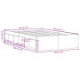 Estructura de cama roble marrón 120x200 cm de vidaXL, Camas y somieres - Ref: Foro24-3203858, Precio: 173,72 €, Descuento: %
