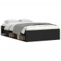 Estructura de cama negra 120x200 cm de vidaXL, Camas y somieres - Ref: Foro24-3203853, Precio: 180,27 €, Descuento: %