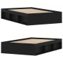Estructura de cama negra 120x200 cm de vidaXL, Camas y somieres - Ref: Foro24-3203853, Precio: 180,27 €, Descuento: %
