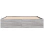 Estructura de cama Sonoma gris 140x200 cm de vidaXL, Camas y somieres - Ref: Foro24-3203864, Precio: 144,39 €, Descuento: %