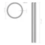 Runde Edelstahlrohre 2 Stück V2A 2 m Ø48x1,8mm von vidaXL, Formteile - Ref: Foro24-143194, Preis: 229,10 €, Rabatt: %