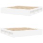 Estructura de cama blanca 200x200 cm de vidaXL, Camas y somieres - Ref: Foro24-3203887, Precio: 175,09 €, Descuento: %