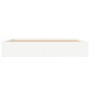 Estructura de cama blanca 200x200 cm de vidaXL, Camas y somieres - Ref: Foro24-3203887, Precio: 175,09 €, Descuento: %