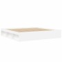 Estructura de cama blanca 200x200 cm de vidaXL, Camas y somieres - Ref: Foro24-3203887, Precio: 175,09 €, Descuento: %