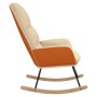 Silla mecedora de tela blanco crema de vidaXL, Mecedoras - Ref: Foro24-341044, Precio: 122,40 €, Descuento: %