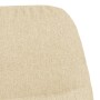 Silla mecedora de tela blanco crema de vidaXL, Mecedoras - Ref: Foro24-341044, Precio: 122,40 €, Descuento: %