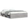 Estructura de cama Sonoma gris 160x200 cm de vidaXL, Camas y somieres - Ref: Foro24-3203878, Precio: 155,63 €, Descuento: %