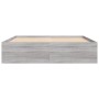 Estructura de cama Sonoma gris 160x200 cm de vidaXL, Camas y somieres - Ref: Foro24-3203878, Precio: 155,63 €, Descuento: %