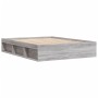 Estructura de cama Sonoma gris 160x200 cm de vidaXL, Camas y somieres - Ref: Foro24-3203878, Precio: 155,63 €, Descuento: %
