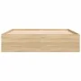 Sonoma oak bed frame 140x190 cm by vidaXL, Beds and slatted bases - Ref: Foro24-3203903, Price: 177,93 €, Discount: %
