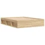 Sonoma oak bed frame 140x190 cm by vidaXL, Beds and slatted bases - Ref: Foro24-3203903, Price: 177,93 €, Discount: %