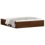 Estructura de cama marrón roble 180x200 cm de vidaXL, Camas y somieres - Ref: Foro24-3203886, Precio: 158,84 €, Descuento: %