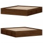 Estructura de cama marrón roble 180x200 cm de vidaXL, Camas y somieres - Ref: Foro24-3203886, Precio: 160,68 €, Descuento: %