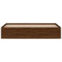 Estructura de cama marrón roble 180x200 cm de vidaXL, Camas y somieres - Ref: Foro24-3203886, Precio: 160,68 €, Descuento: %
