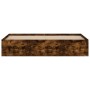 Estructura de cama roble ahumado 180x200 cm de vidaXL, Camas y somieres - Ref: Foro24-3203884, Precio: 181,26 €, Descuento: %
