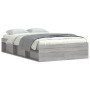 Estructura de cama gris Sonoma 120x190 cm de vidaXL, Camas y somieres - Ref: Foro24-3203899, Precio: 162,79 €, Descuento: %