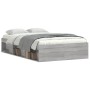 Estructura de cama gris Sonoma 120x190 cm de vidaXL, Camas y somieres - Ref: Foro24-3203899, Precio: 162,79 €, Descuento: %
