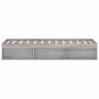 Estructura de cama gris Sonoma 120x190 cm de vidaXL, Camas y somieres - Ref: Foro24-3203899, Precio: 162,79 €, Descuento: %