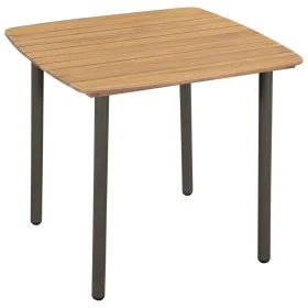 Solid acacia wood and steel garden table 80x80x72 cm by vidaXL, Garden tables - Ref: Foro24-44233, Price: 125,96 €, Discount: %