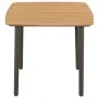 Mesa de jardín madera maciza de acacia y acero 80x80x72 cm de vidaXL, Mesas de jardín - Ref: Foro24-44233, Precio: 125,96 €, ...