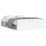 Estructura de cama blanca 140x200 cm de vidaXL, Camas y somieres - Ref: Foro24-3203859, Precio: 180,34 €, Descuento: %