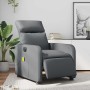 Sillón de masaje reclinable eléctrico cuero sintético gris en Sillones | Comprar online en Foru.es