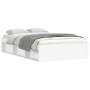 Estructura de cama blanca 120x200 cm de vidaXL, Camas y somieres - Ref: Foro24-3203852, Precio: 172,88 €, Descuento: %